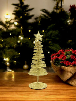 Tayhaa - Golden Shimmery Christmas Tree (Pack Of 2)