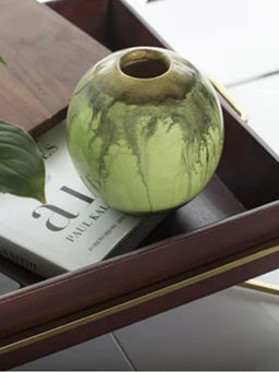 IAAH - Verdi Green Flower Vase