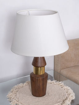 IAAH - Wooden Base Table Lamp