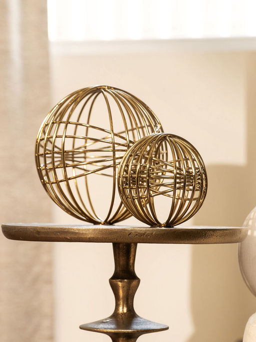 IAAH Golden Wire Ball Sculpture