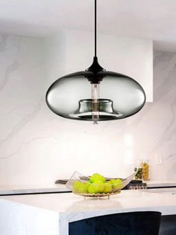 Smokey Cocktail - Brushed Nickel Pendant Light