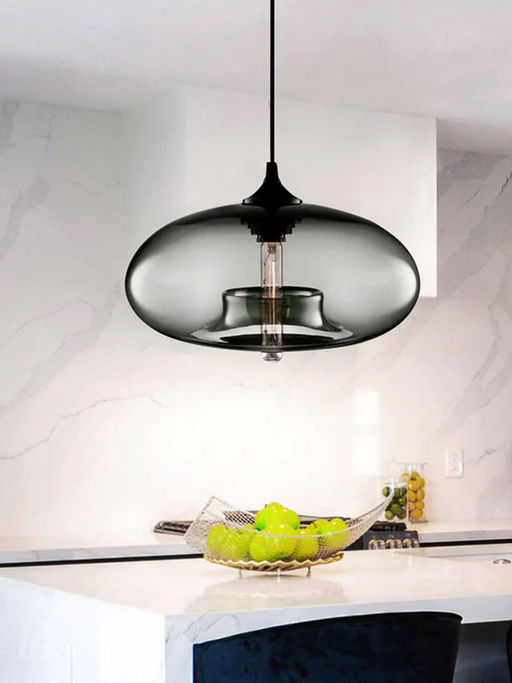 Smokey Cocktail Gun Metal Pendant Light