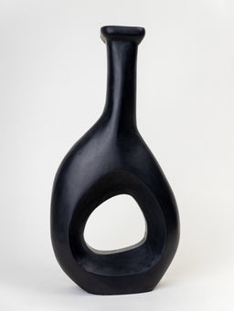 Kaniry Artise of Novelty - Black Amphora Vase Shape Sculpture