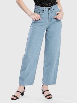 Bene Kleed - Women Loose Balloon Fit Blue Jeans