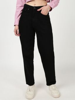 Bene Kleed - Women Carrot Fit Black Jeans