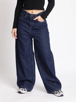 Bene Kleed - Women Super Baggy Fit Blue Jeans