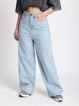 Bene Kleed - Women Super Baggy Blue Jeans