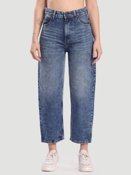 Bene Kleed - Women Balloon Fit Blue Jeans