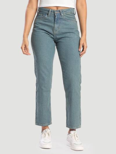 Women Tinted Regular Fit Blue Jeans