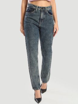 Bene Kleed - Men Regular Fit Washed Denim Blue Jeans