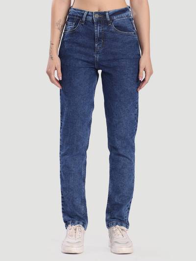 Women Stretchable Slim Fit Blue Jeans