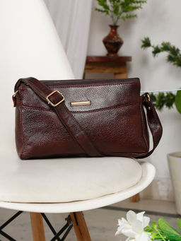 Teakwood - Womens Texture Brown Bag