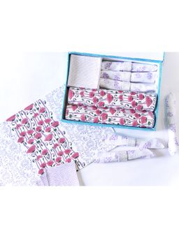 ADYA - Purple Poppy Dining Table Mat Set