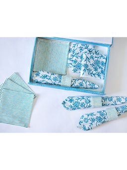 ADYA - Purist Blue Dining Table Mat Set