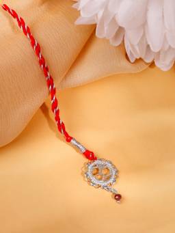 GIVA - 925 Silver Om Mandala Lumba Rakhi