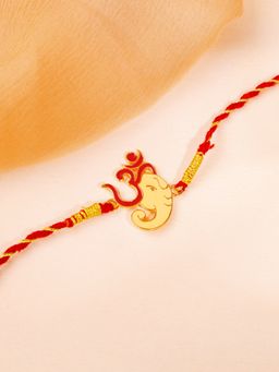 GIVA - 925 Silver Golden Bappa Love Rakhi