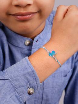 GIVA - 925 Silver Cute Hathi Kids Rakhi