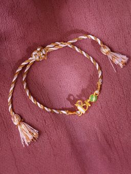 GIVA - 925 Silver Golden Cricketer Bro Kids Rakhi