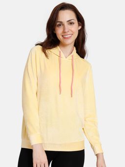 Zivame - Midnight Magic Corduroy Knit Poly Sweatshirt - Golden Haze
