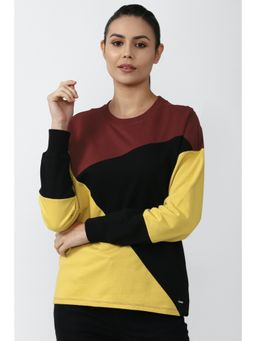 Van Heusen - Womens Colorblock Multicoloured Sweatshirt
