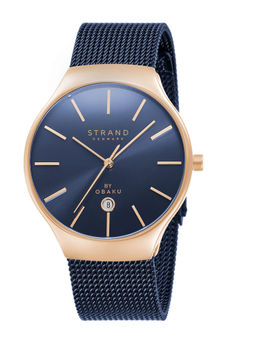 Strand by Obaku - Caspian Blue Dial Quartz Watch For Men (S701GDVLML)