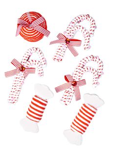 Little Surprise Box - 6Pcs Trio Candyland Themed Christmas Tree Ornaments