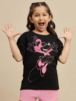 Kidsville - Official Mickey & Friends Printed Oversized T-shirt For Girls