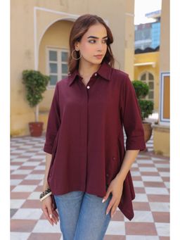 Rain & Rainbow - Women Solid Casual Shirt