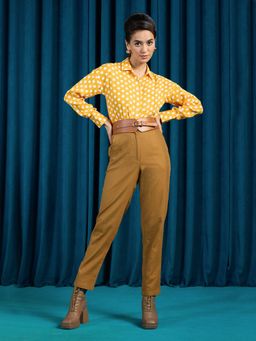 Virgio - Cheryl Comfy Cotton Polka Boxy Fit Shirt