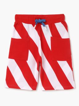 United Colors of Benetton - Striped Regular Fit Mid Waist Shorts