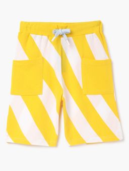 United Colors of Benetton - Striped Regular Fit Mid Waist Shorts