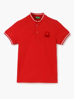 United Colors of Benetton - Regular Fit Henley Solid T-Shirt