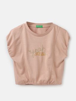 United Colors of Benetton - Regular Fit Round Neck Striped Top