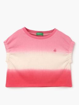 United Colors of Benetton - Regular Fit Round Neck Ombre Top