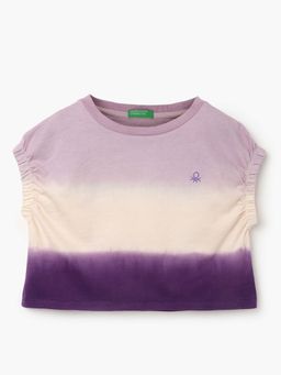 United Colors of Benetton - Regular Fit Round Neck Ombre Top