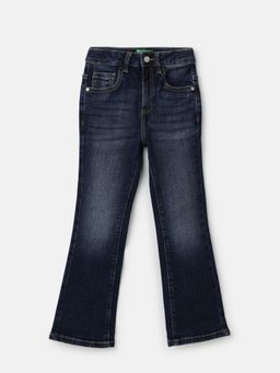 United Colors of Benetton - Solid Mid Rise Boot-Leg Jeans