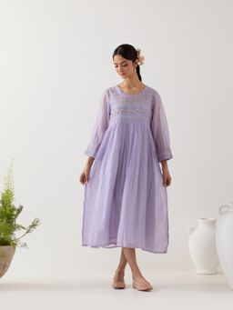 Tatwa Designs - Powder Blue Midnight Dress with Slip (Set of 2)