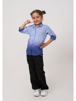 Mamarill - Girls Dusky Blue Horizon Shirt