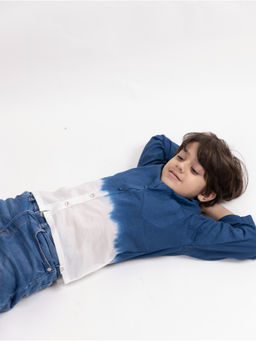 Mamarill - Boys Navy Blue Azure Dreams Shirt