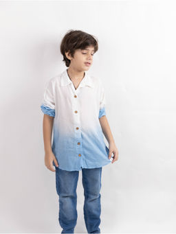 Mamarill - Boys Sky Blue & White Drift Shirt