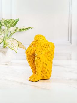 Smokey Cocktail - Brick Man Sculpture, Yellow