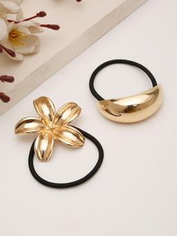 Stol'N - Golden Floral Design Rubber Bands (Pack of 2)