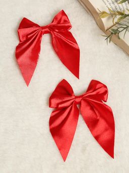 Stol'N - Red Bow Detailed Hair Clips (Pack of 2)