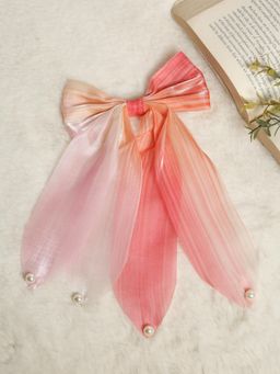 Stol'N - Orange Bow Details Hair Clip