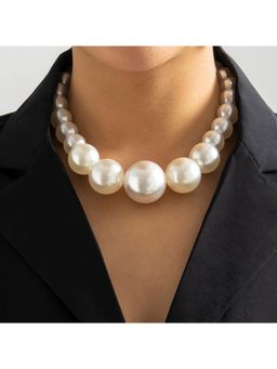 Stol'N - White Pearl Beaded Necklace