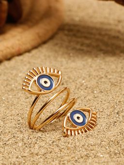 Stol'N - Fashion Multi-Color Resin Drip Oil Eye Ring