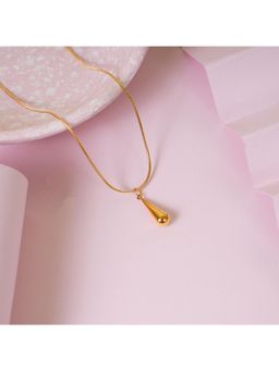 NAITRA - Golden Drizzle Tear Drop Necklace