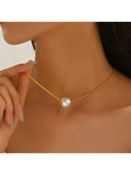 NAITRA - White Glow Pearl Multi Layered Necklace