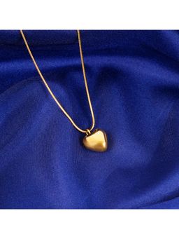 NAITRA - Golden Heart Stylish Necklace