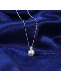 NAITRA - Lustrous Bond Pearl Pendant Dainty Necklace